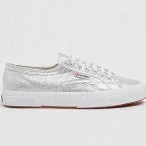 superga silver glitter